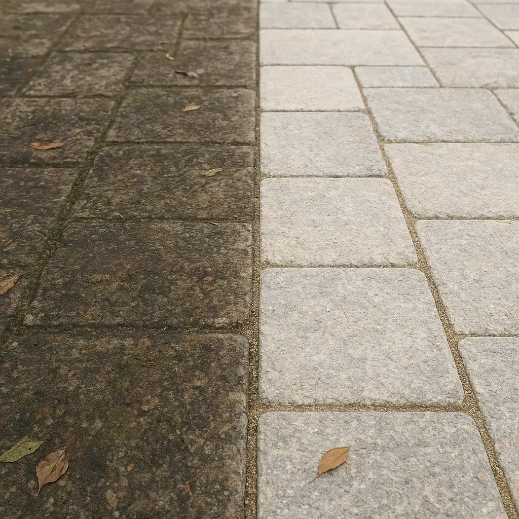 Verfärbte Pflasterflächen: Warum sie wieder strahlen können
