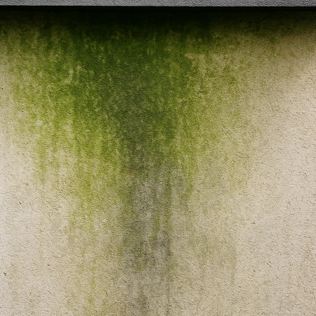 Warum wachsen Algen besonders auf der Wetterseite des Hauses?