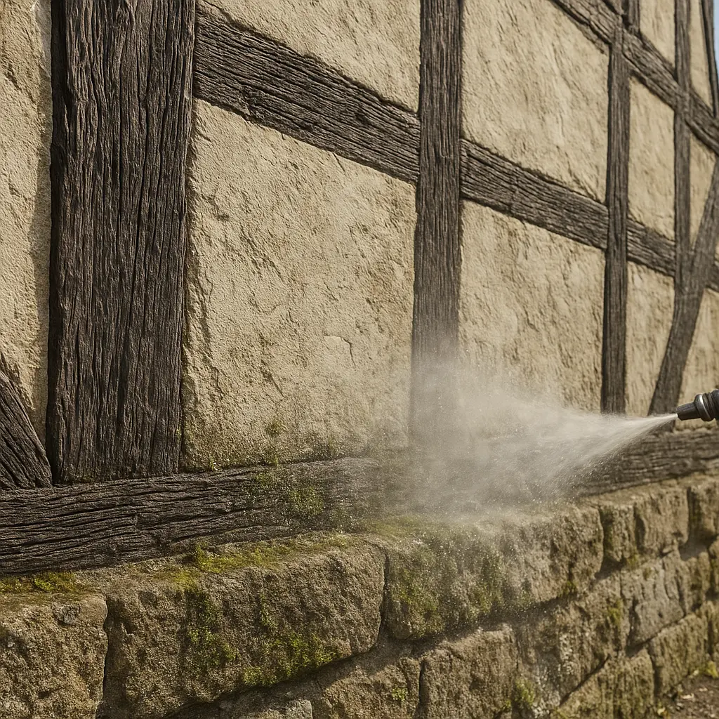 Fassadenreinigung Gräfenberg 91322 – Fachwerk richtig sauber