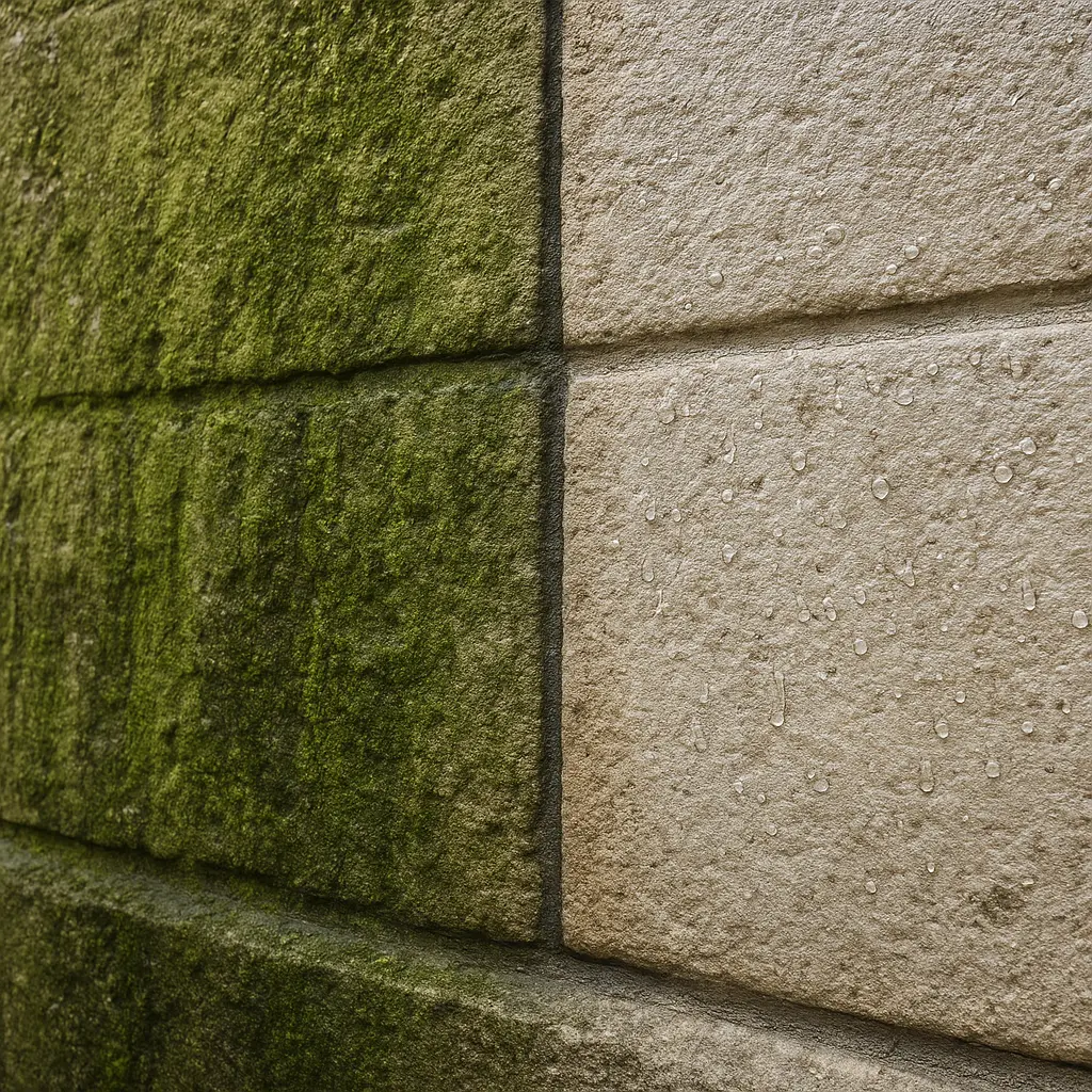 Fassadenreinigung Hallstadt 96103 – Grünbelag dauerhaft weg